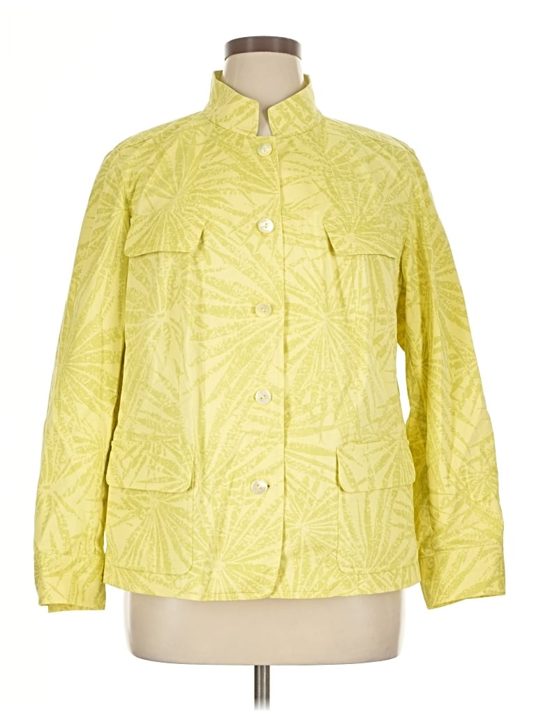 Pre-owned Lafayette 148 Raincoat In Yellow