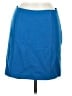 Caractere Solid Blue Wool Skirt Size UK 12 / US 8 - photo 1