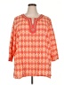 Kim Rogers Orange 3/4 Sleeve Blouse Size 2X (estimated) - photo 1