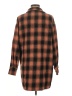 Simplee 100% Polyester Plaid Brown Coat Size M - photo 2