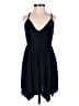 Oh Polly Solid Black Cocktail Dress Size 0 - photo 1