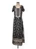 Assorted Brands Paisley Black Casual Dress Size S - photo 1