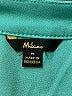Milano 100% Polyester Teal Sleeveless Blouse Size M - photo 7
