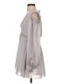 Acler 100% Polyester Chevron-herringbone Gray Cocktail Dress Size 2 - photo 5