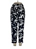 J.Crew Factory Store 100% Polyester Floral Black Casual Pants Size 12 - photo 1