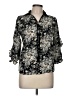Unbranded 100% Polyester Black 3/4 Sleeve Blouse Size M - photo 1