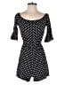 Blue Rain 100% Rayon Polka Dots Black Romper Size S - photo 1