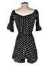 Blue Rain 100% Rayon Polka Dots Black Romper Size S - photo 2