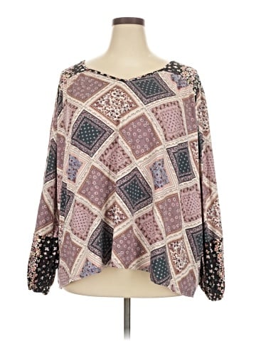 Haptics Long Sleeve Blouse (view 1)