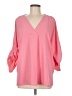 Assorted Brands Pink 3/4 Sleeve Blouse Size L - photo 1