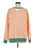 Unbranded Stripes Orange Pullover Sweater Size M - photo 1