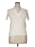 AKRIS 100% Silk Ivory Short Sleeve Top Size 14 - photo 1