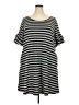 Nemidor 100% Polyester Stripes Gray Casual Dress Size 20 - photo 1