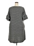 Nemidor 100% Polyester Stripes Gray Casual Dress Size 20 - photo 2
