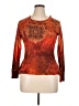 B.l.e.u. Orange 3/4 Sleeve Top Size XL - photo 1