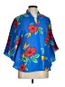 JANA Blue 3/4 Sleeve Blouse Size M (estimated) - photo 1