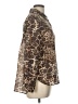 Bailey 44 Animal Print Brown Long Sleeve Blouse Size L - photo 4