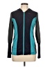 Curves Color Block Teal Track Jacket Size 10 - photo 1