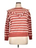 Nine West Stripes Red Sweatshirt Size XL - photo 1
