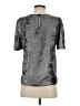 Vince Camuto Metallic Silver Short Sleeve Blouse Size XS - photo 2