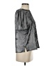 Vince Camuto Metallic Silver Short Sleeve Blouse Size XS - photo 4