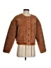 Everlane 100% Polyester Brown Faux Fur Jacket Size XS - photo 1