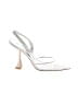Stuart Weitzman White Silver Heels Size 9 - photo 1