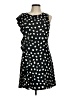Julie Brown 100% Polyester Polka Dots Black Cocktail Dress Size 6 - photo 1