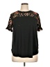 Shein Curve Black Short Sleeve Top Size 0X - photo 1