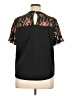 Shein Curve Black Short Sleeve Top Size 0X - photo 2