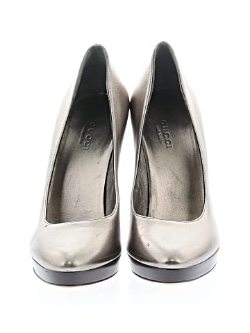 Gucci Leather bamboo heel pumps (view 2)