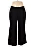 Fashion Bug Solid Black Dress Pants Size 1X - photo 1