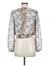 Japna Silver Long Sleeve Blouse Size M - photo 2