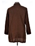 Fantazia Houndstooth Chevron-herringbone Checkered-gingham Plaid Solid Tweed Brown Coat Size XL (estimated) - photo 2