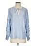 Rails Blue Long Sleeve Blouse Size S - photo 1