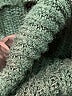 Unbranded 100% Acrylic Solid Green Turtleneck Sweater Size XS - photo 7
