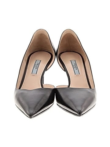 Prada Leather d'Orsay Pumps (view 2)