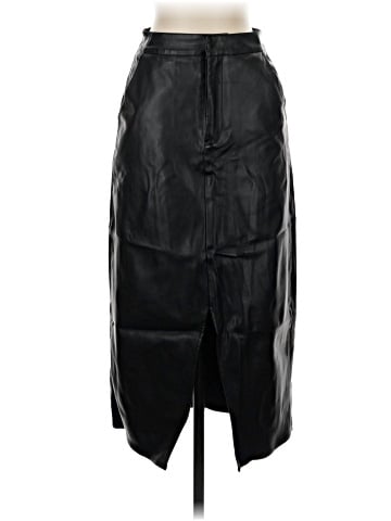 Saks Fifth Avenue Faux Leather Skirt (view 1)