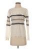 Pure Amici 100% Cashmere Stripes Ivory Cashmere Pullover Sweater Size XS - photo 1