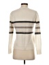 Pure Amici 100% Cashmere Stripes Ivory Cashmere Pullover Sweater Size XS - photo 2