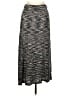AB Studio 100% Rayon Chevron-herringbone Gray Casual Skirt Size L - photo 1