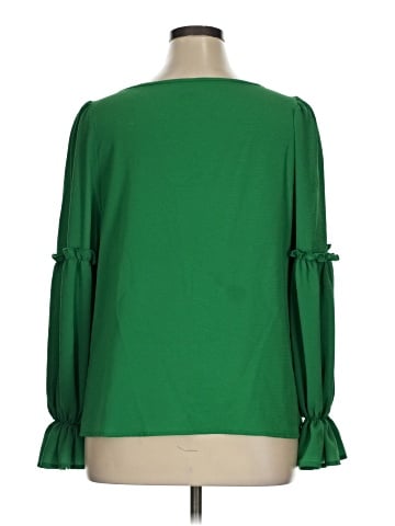 Shein Curve 3/4 Sleeve Blouse (view 2)
