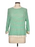 Allude Checkered-gingham Green Wool Pullover Sweater Size L - photo 1