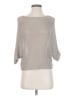 H Trend Metallic Silver Tan Pullover Sweater Size S - photo 1
