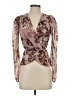 Express Brown Long Sleeve Blouse Size XS - photo 1