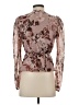 Express Brown Long Sleeve Blouse Size XS - photo 2