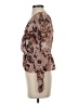 Express Brown Long Sleeve Blouse Size XS - photo 5