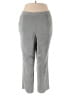 Alfred Dunner Solid Gray Casual Pants Size 18 - photo 1