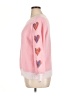 Shein Curve Hearts Pink Pullover Sweater Size 14 Plus (1) - photo 5