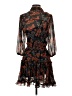 City Studio Paisley Black Cocktail Dress Size S - photo 2